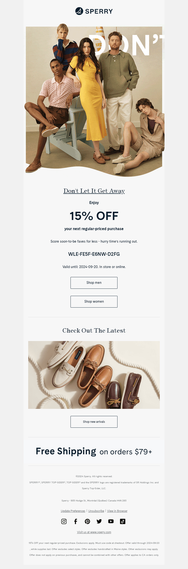 Reminder🔔15% off your next purchase