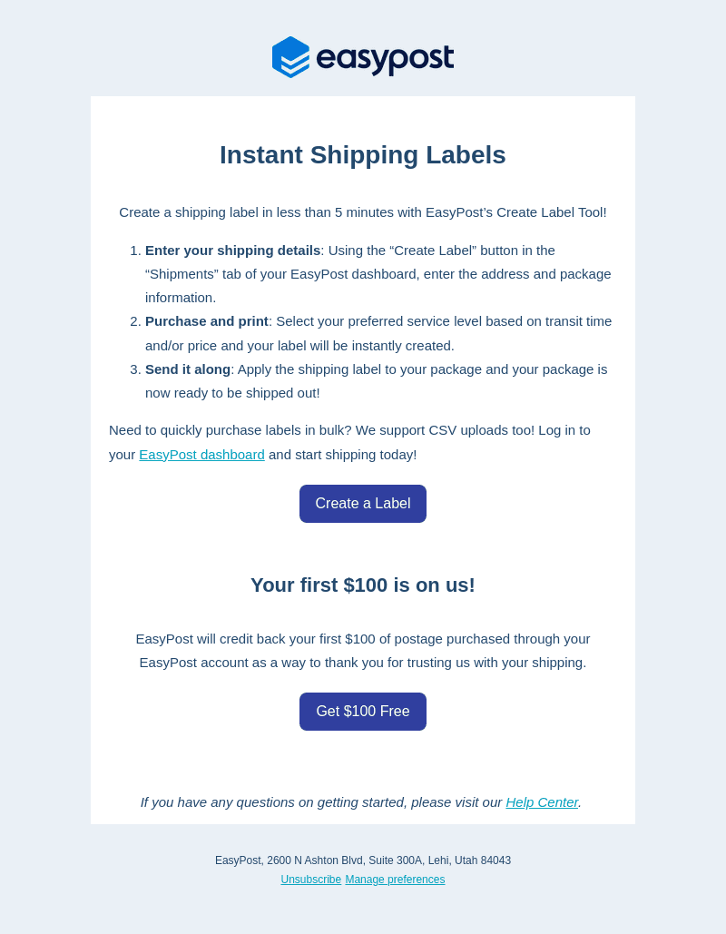 Create a Label
