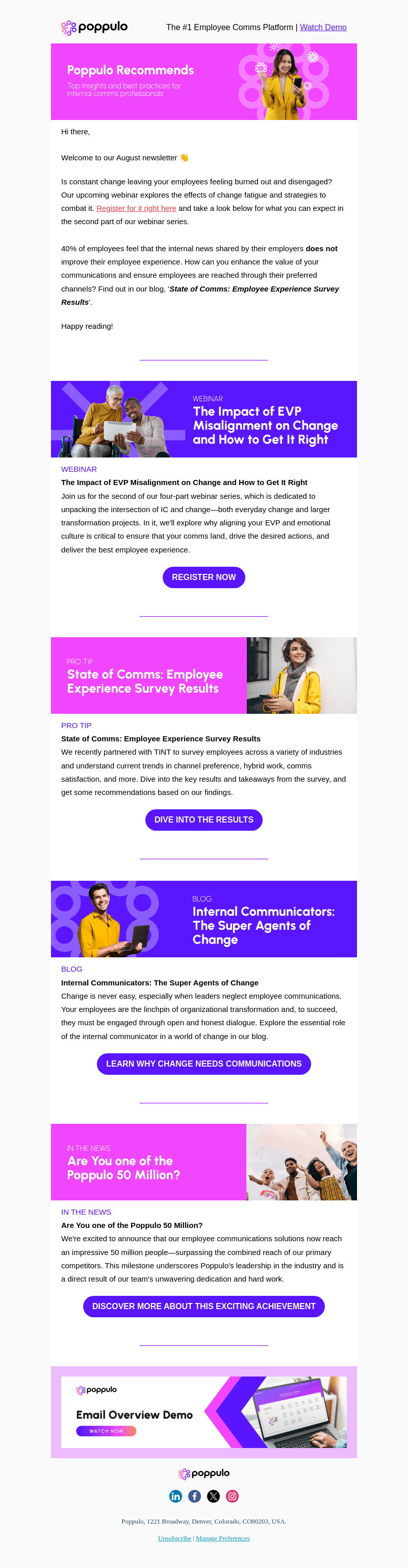 poppulo email from Thu, Aug 29, 2024