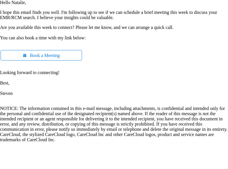 CareCloud email from Thu, Aug 29, 2024