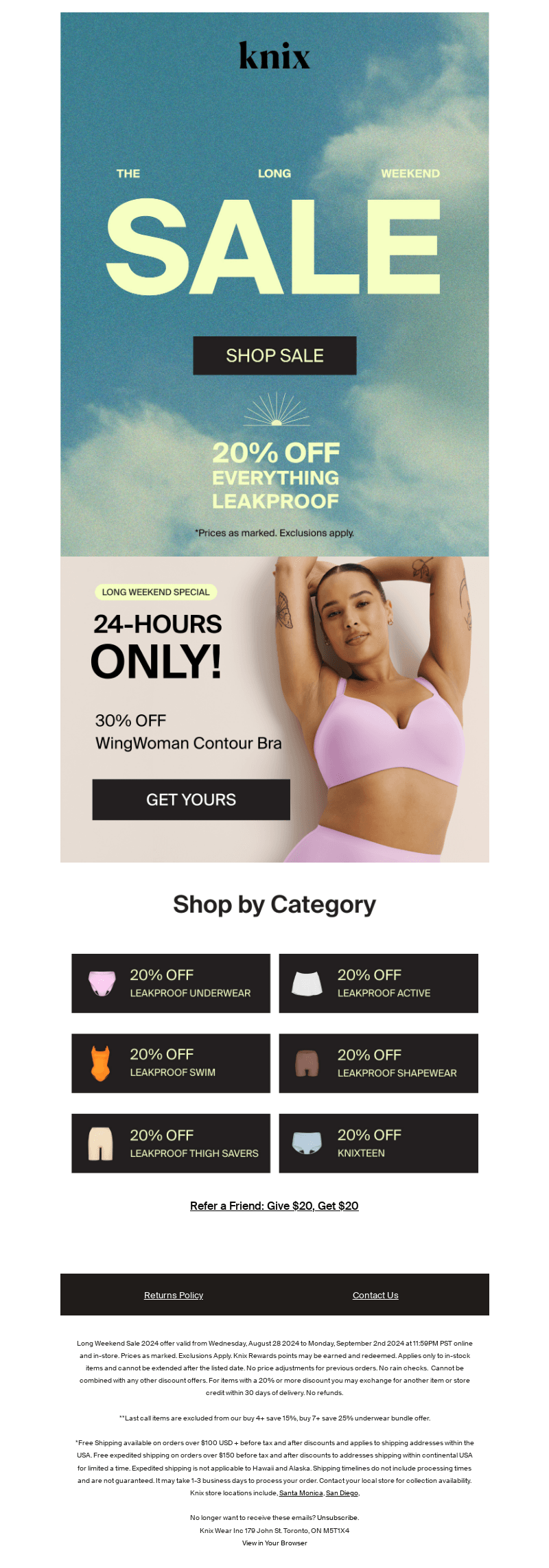 SALE STARTS NOW!