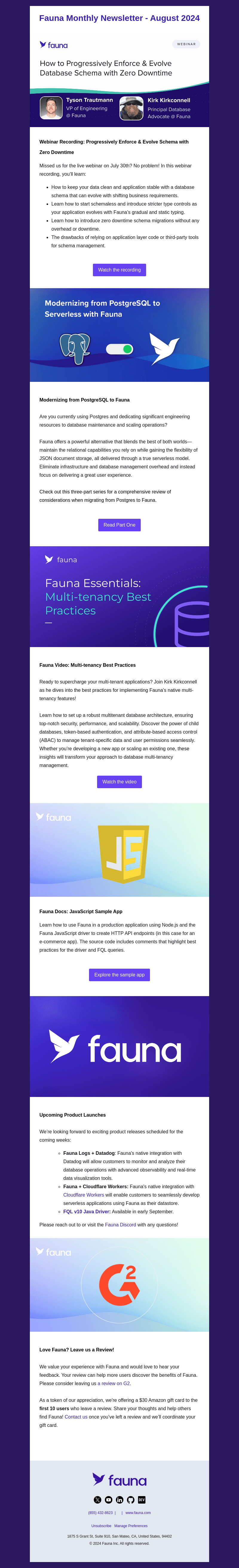 Fauna Inc. email from Thu, Aug 29, 2024