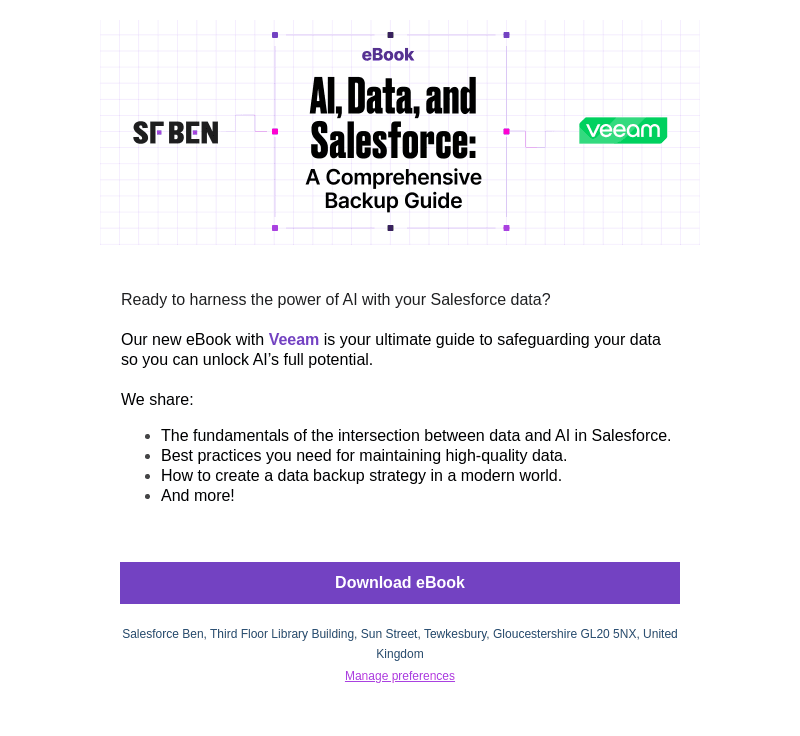 [Free eBook] AI, Data, and Salesforce: A Comprehensive Backup Guide