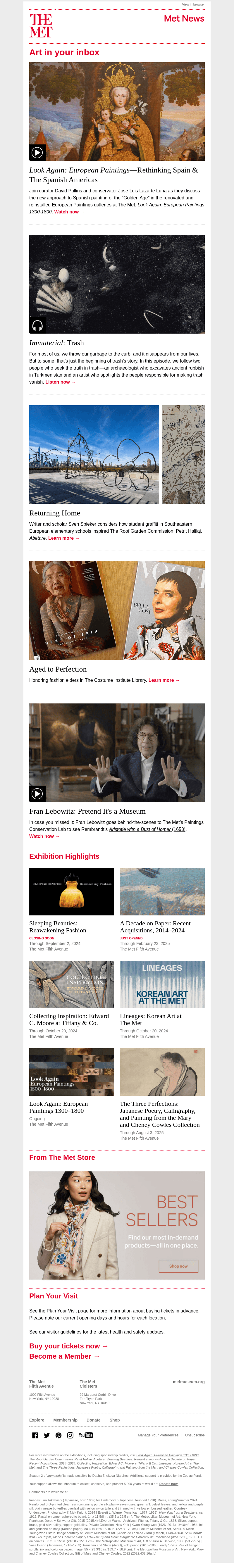 Art in your inbox