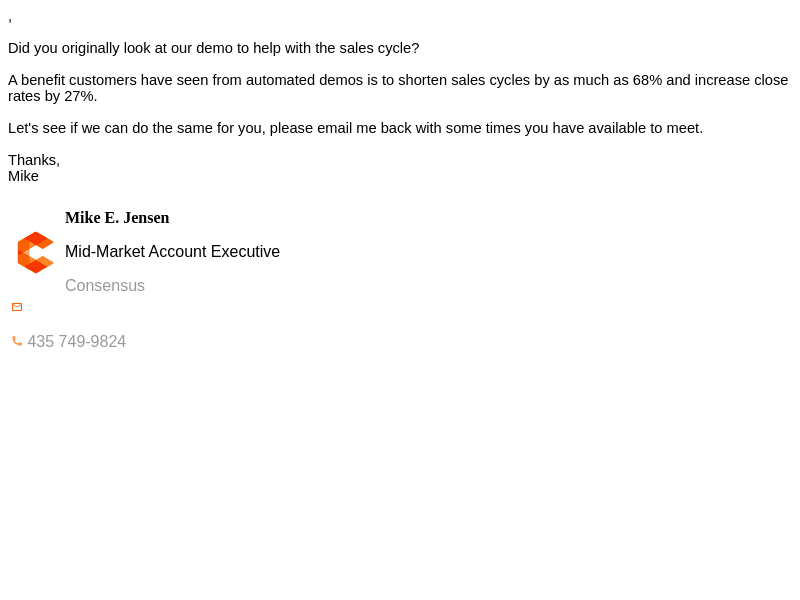 Consensus Demo View