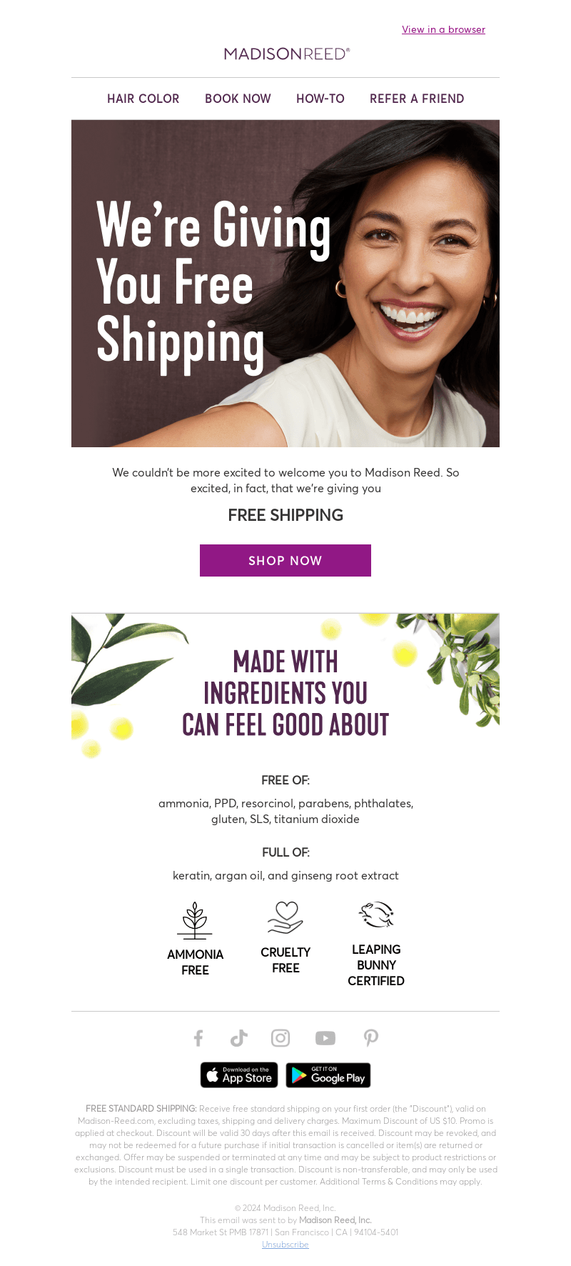 Madison Reed email from Fri, Aug 30, 2024