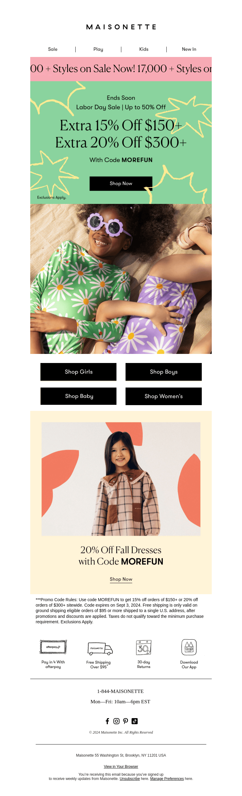 ☀️ Extra 20% Off Your Entire Order ☀️