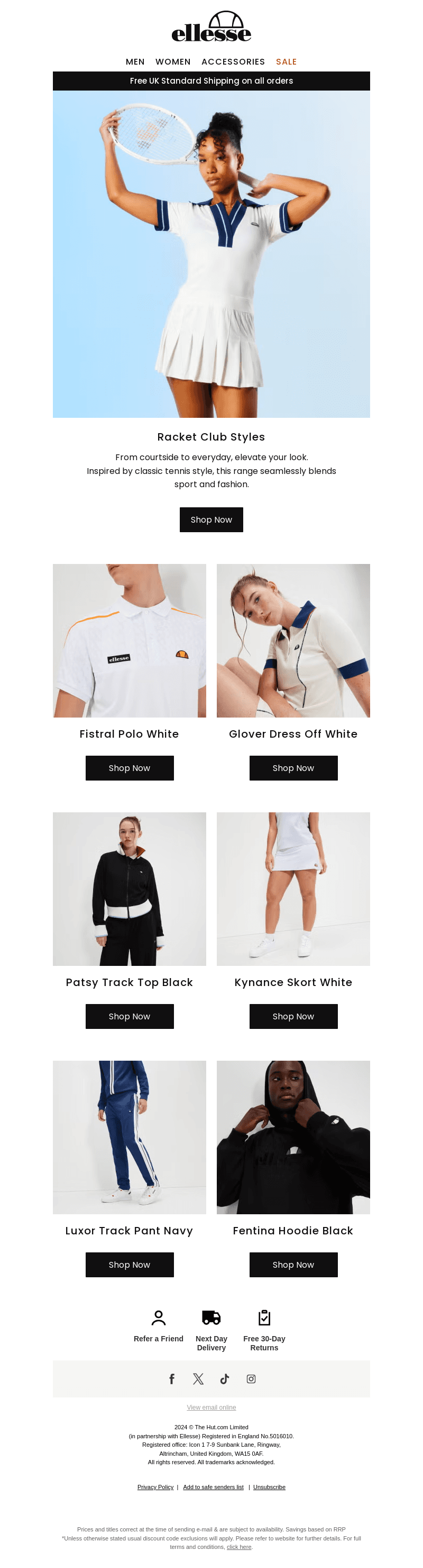 The Ellesse Racket Club: Elevate Your Look