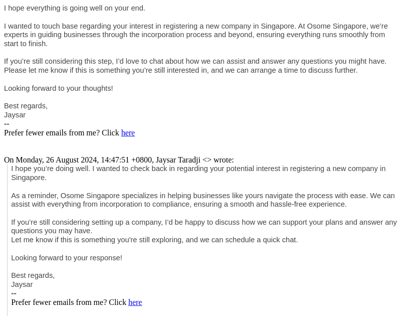 OSOME email from Tue, Sep 3, 2024