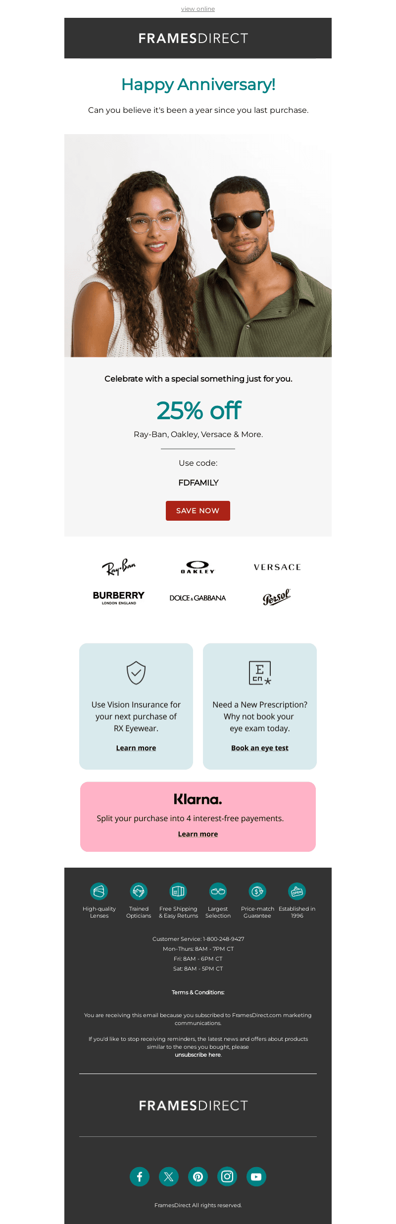 FramesDirect email from Wed, Sep 4, 2024