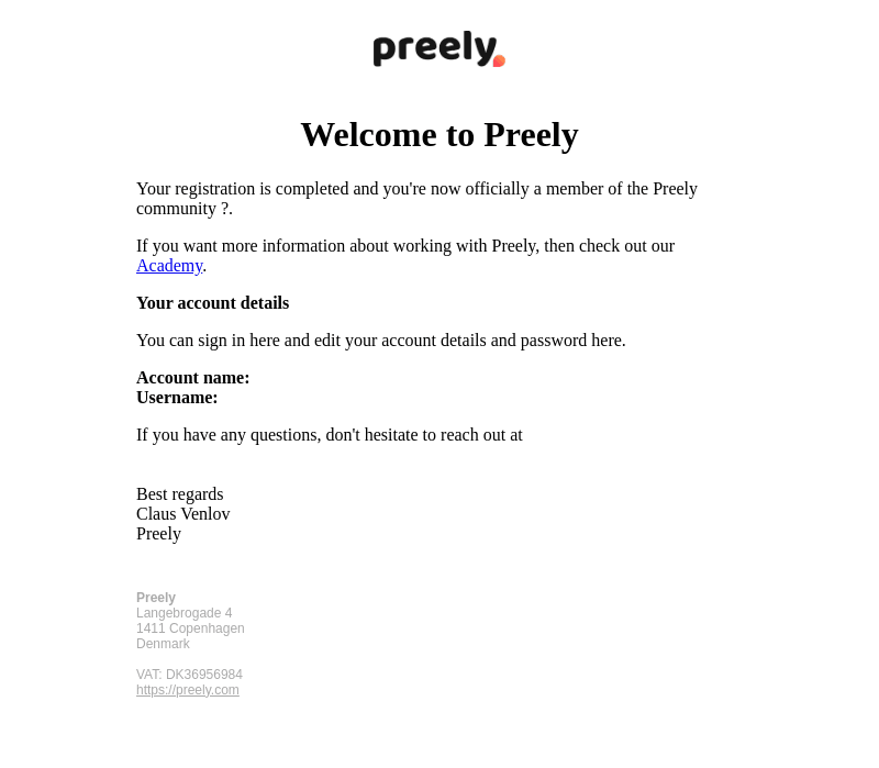 Welcome to Preely