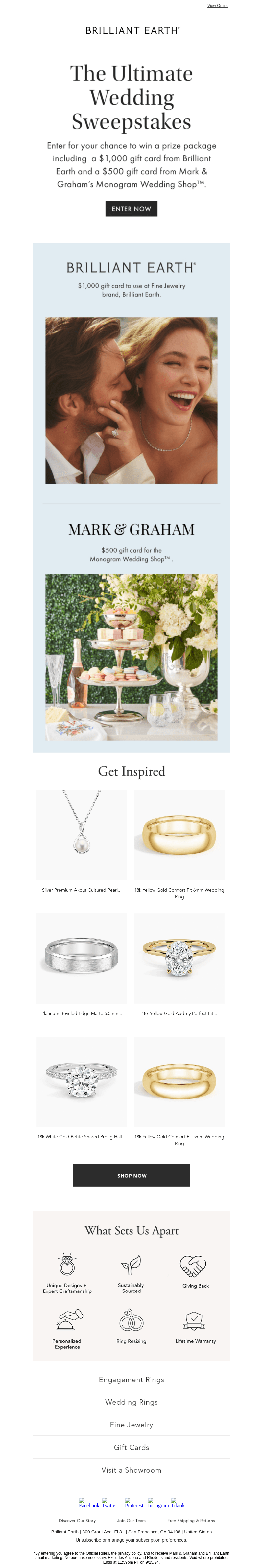 Introducing the Ultimate Wedding Sweepstakes