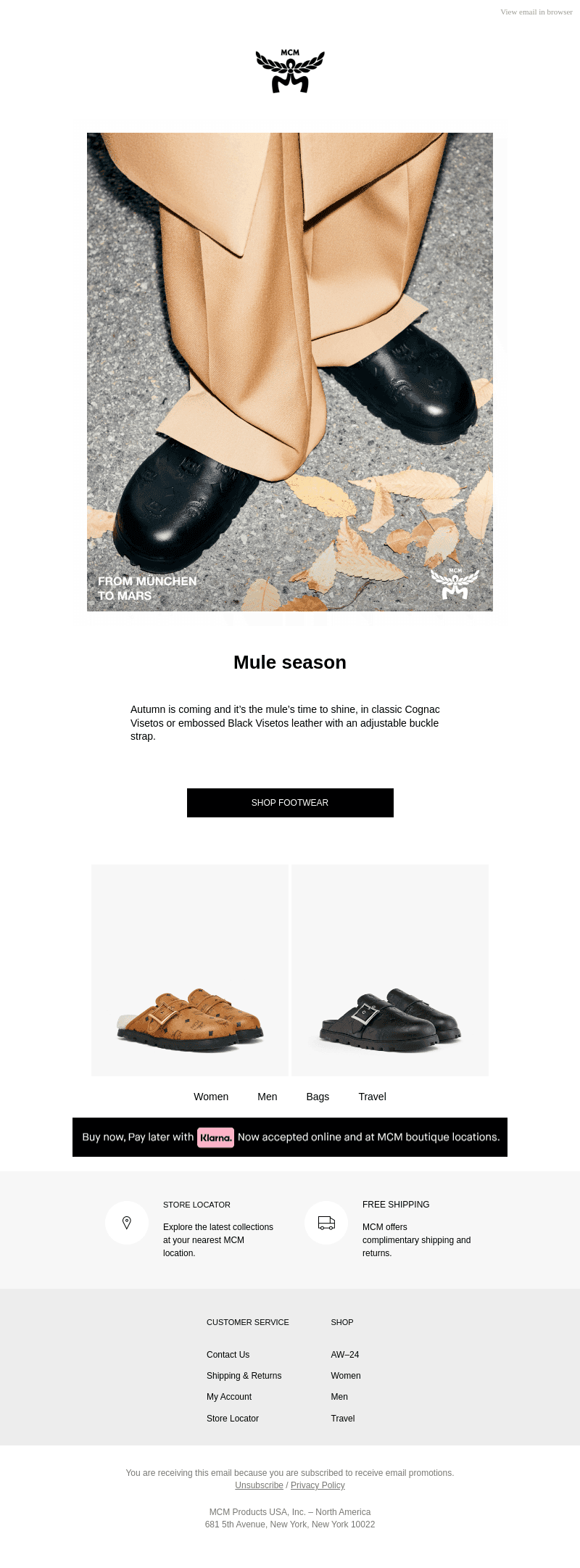 Sandals off, mules on