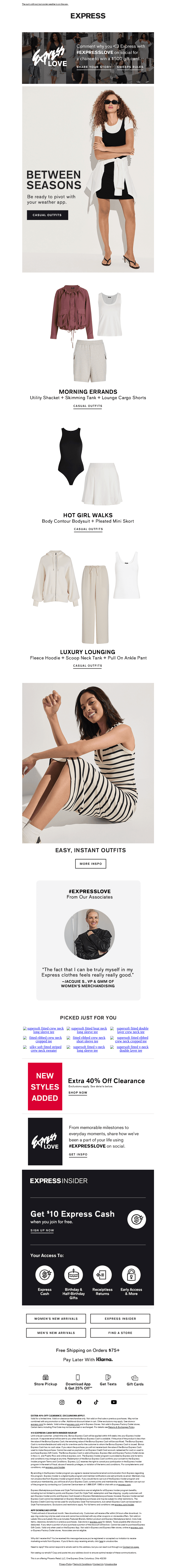 Easy transitional outfits