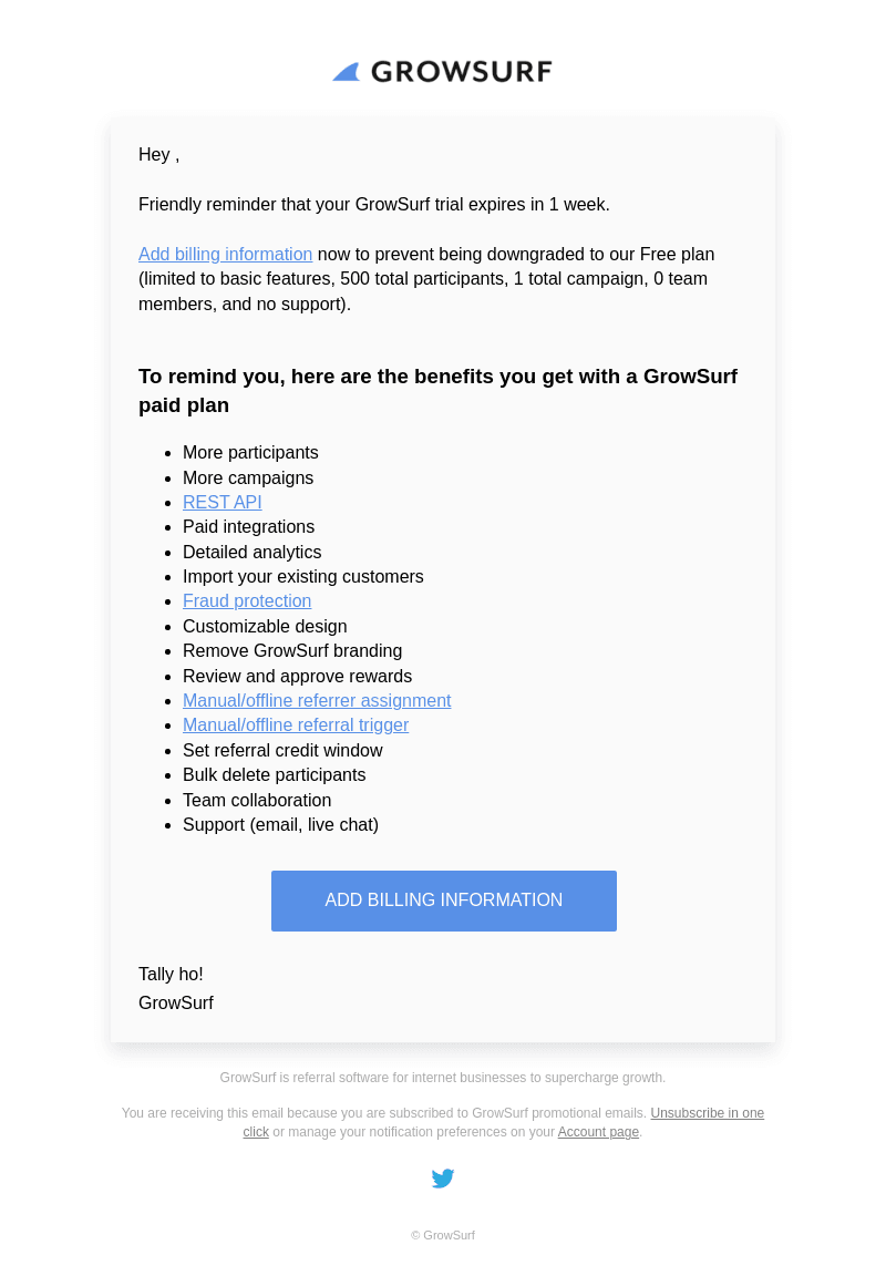 GrowSurf email from Mon, Sep 9, 2024