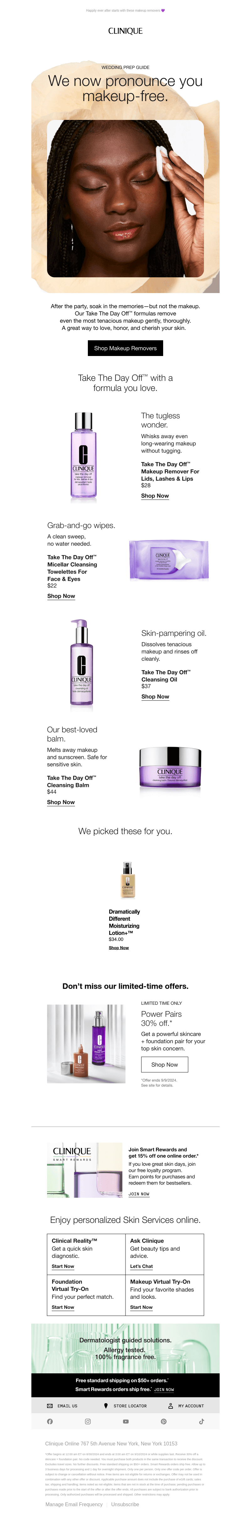 Clinique email from Tue, Sep 10, 2024