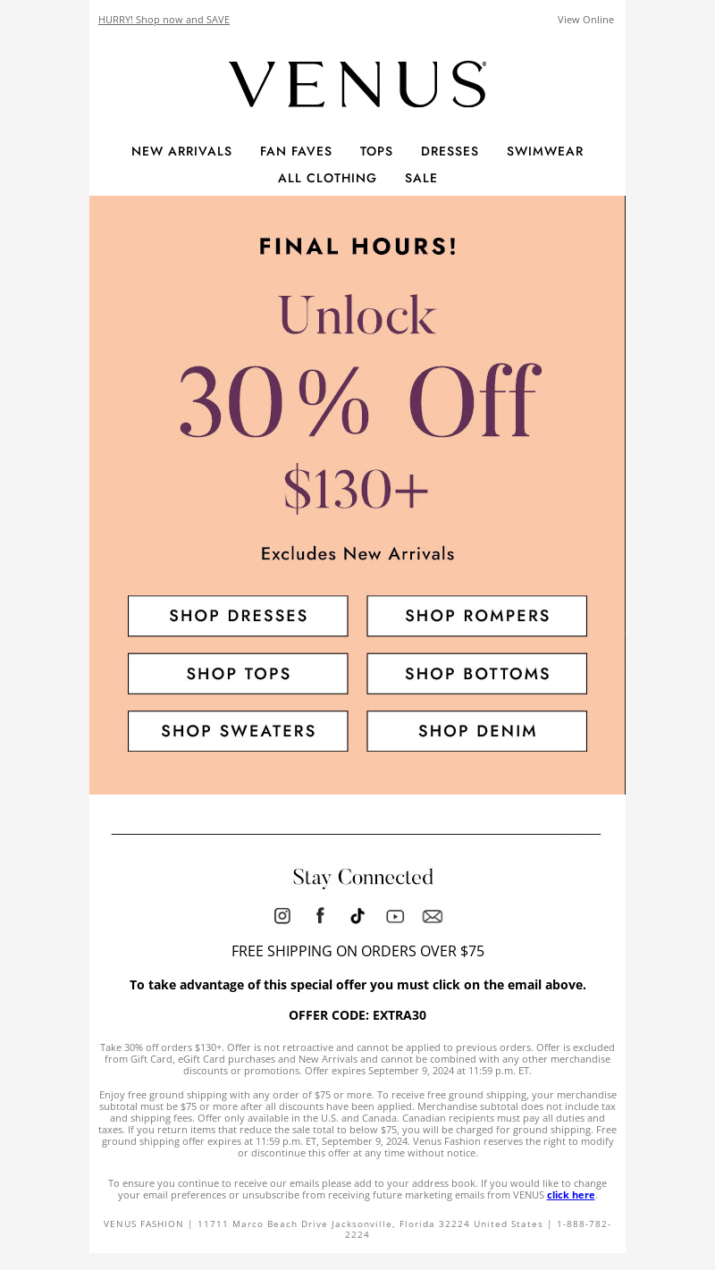 Gone at Midnight: Save 30% off 130+