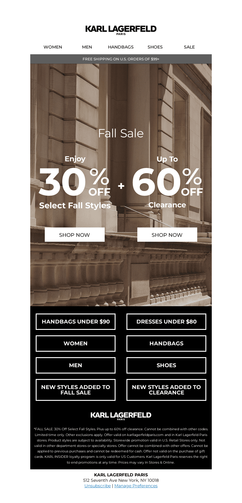 New Styles Added! 30% Off Select Fall Styles