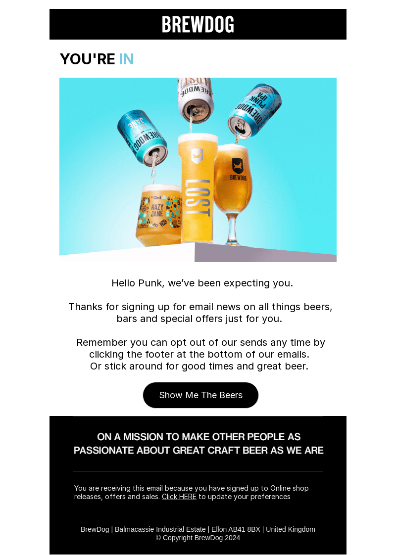 Welcome to BrewDog