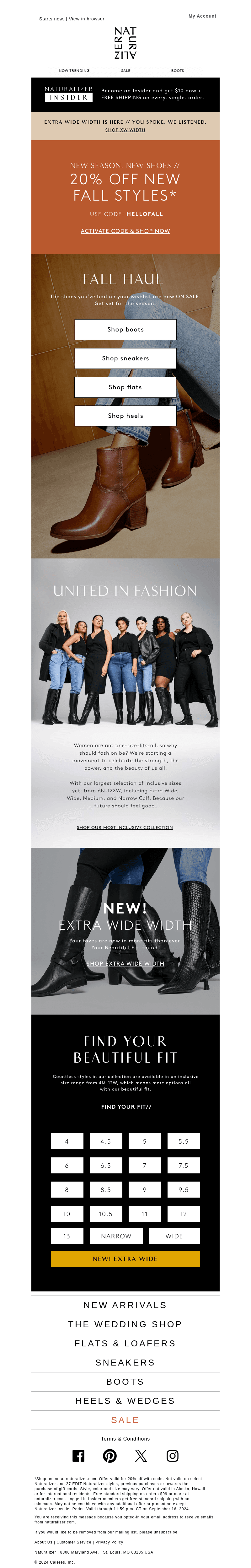 We hardly ever do this: 20% OFF NEW STYLES