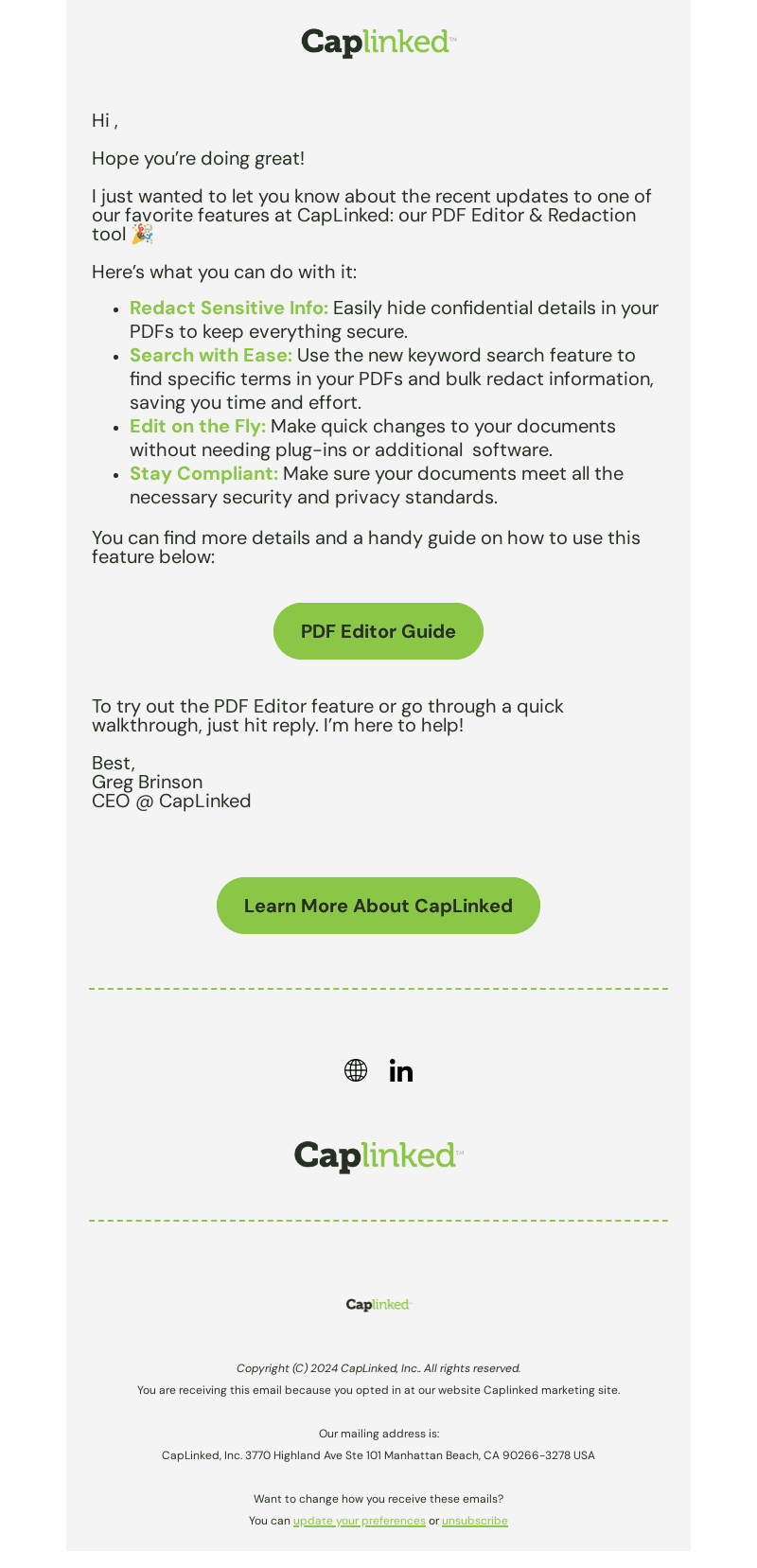 CapLinked email from Thu, Sep 12, 2024