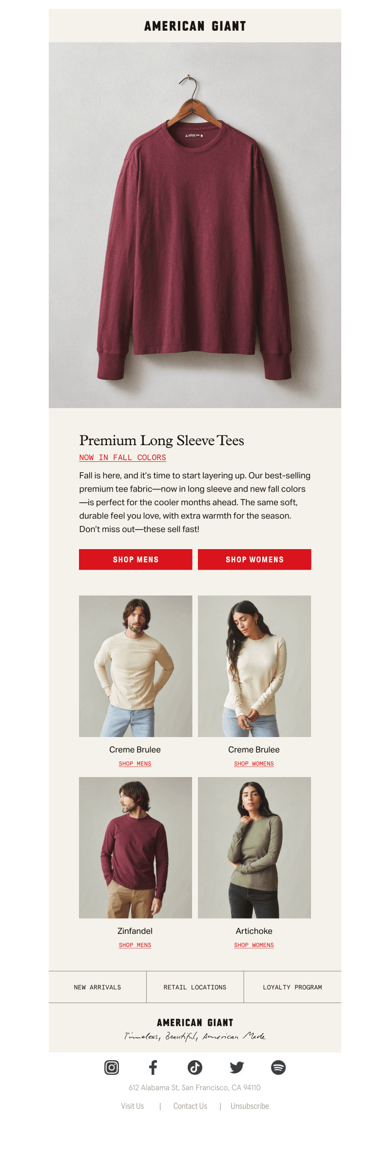 New Premium Long Sleeves
