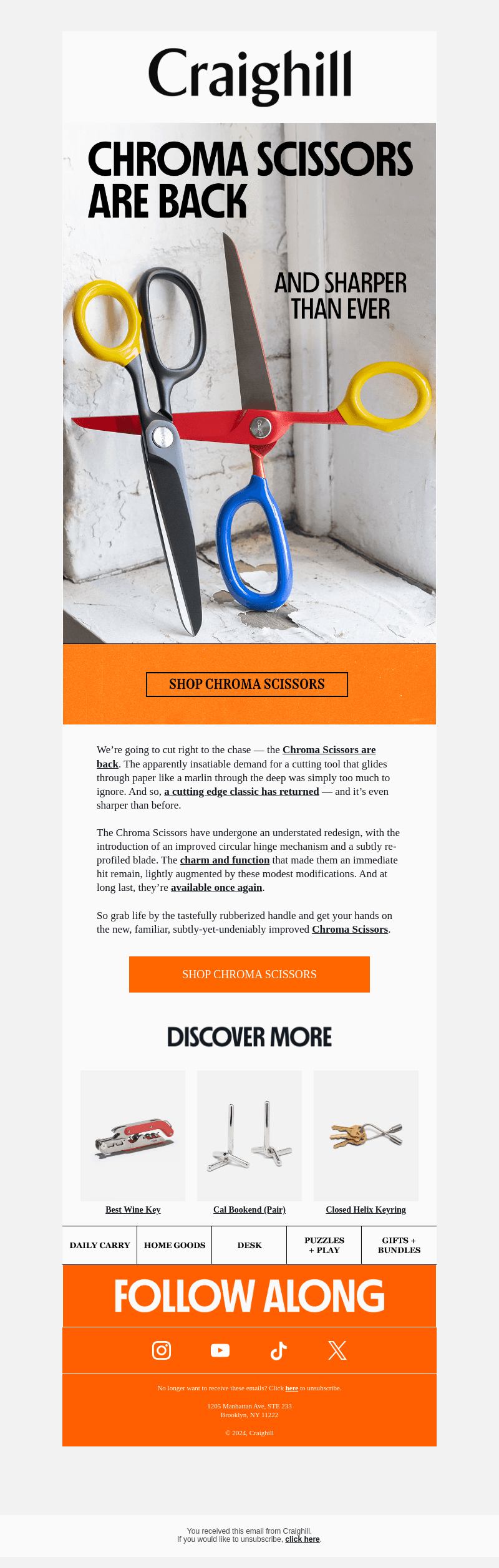 They’re back: Chroma Scissors now available