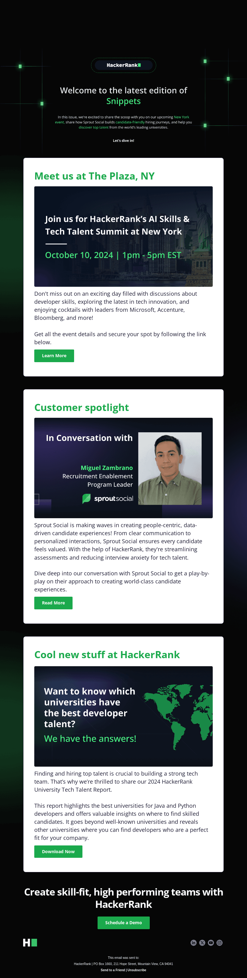 Join HackerRank at AI Skills & Tech Talent Summit