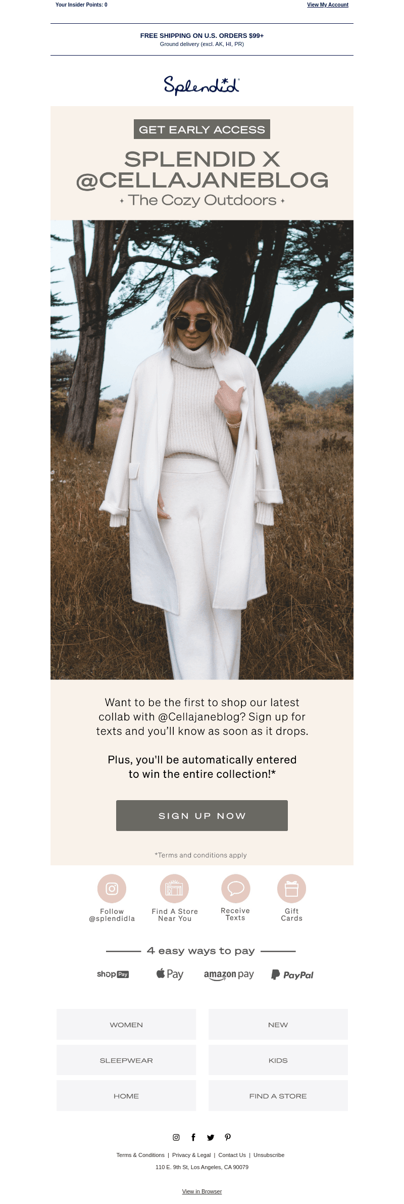 Get Early Access to Splendid x @Cellajaneblog