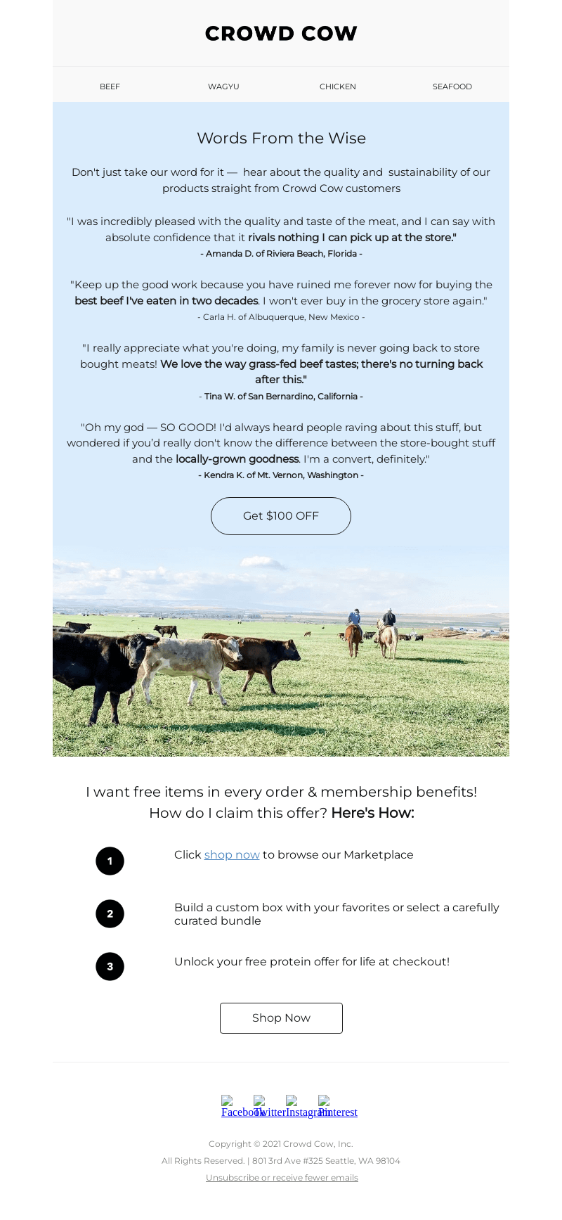 📩  An Important Message From Our Customers