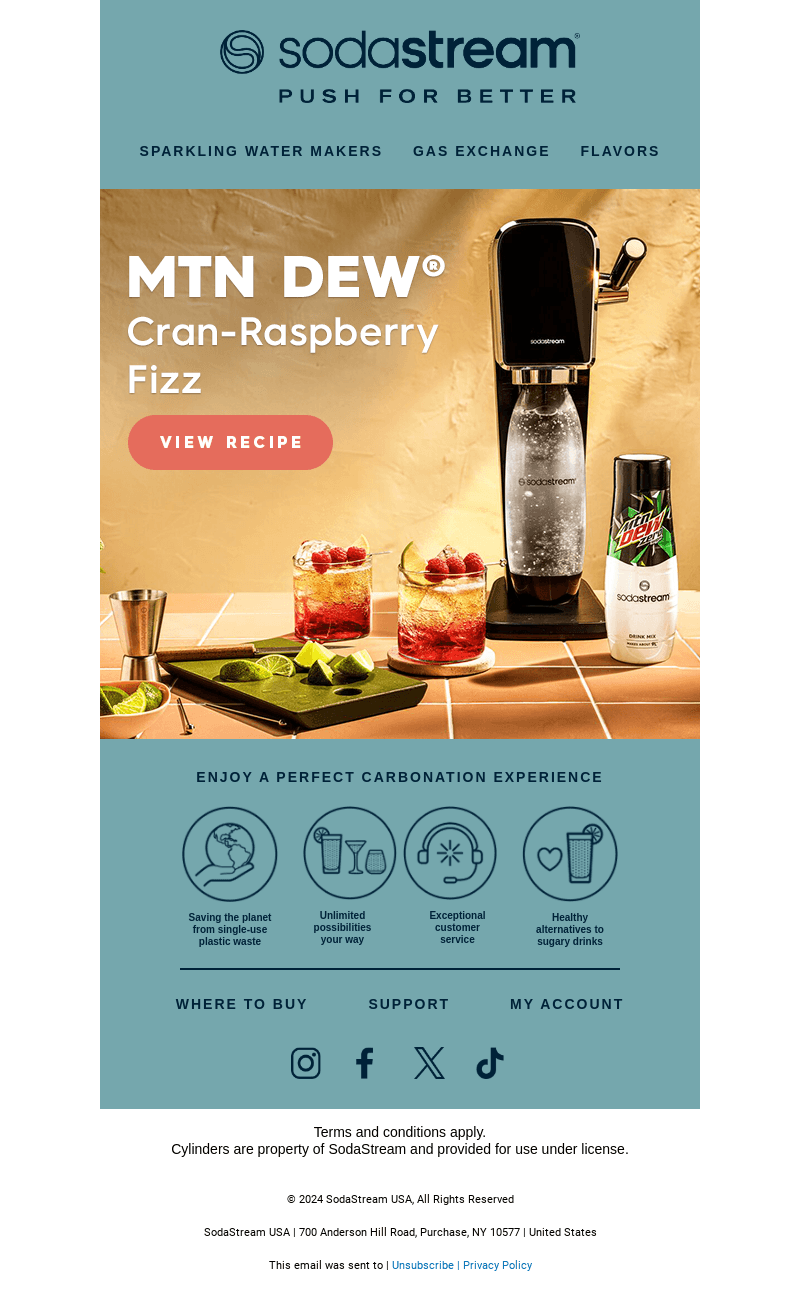 SodaStream email from Sat, Sep 14, 2024