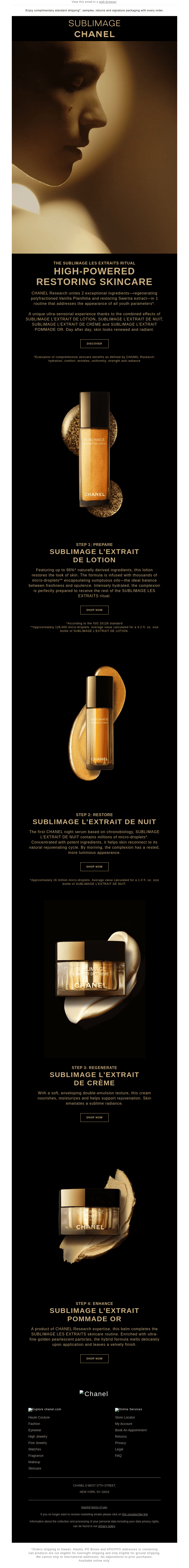 The SUBLIMAGE LES EXTRAITS ritual