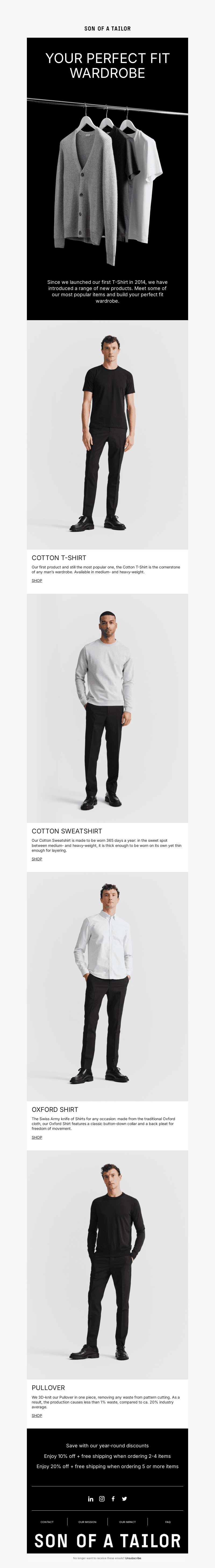 Your perfect fit wardrobe