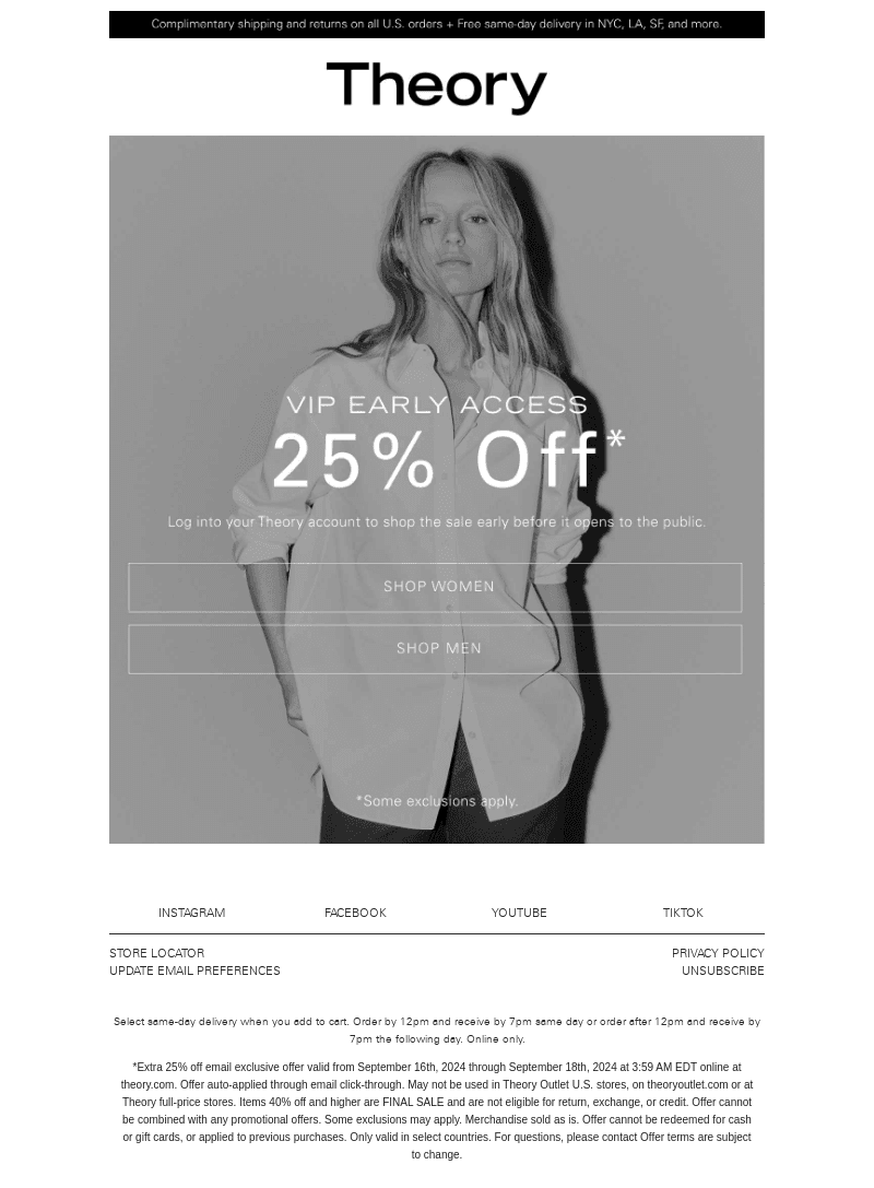 VIP Early Access: 25% Off Fall Refresh