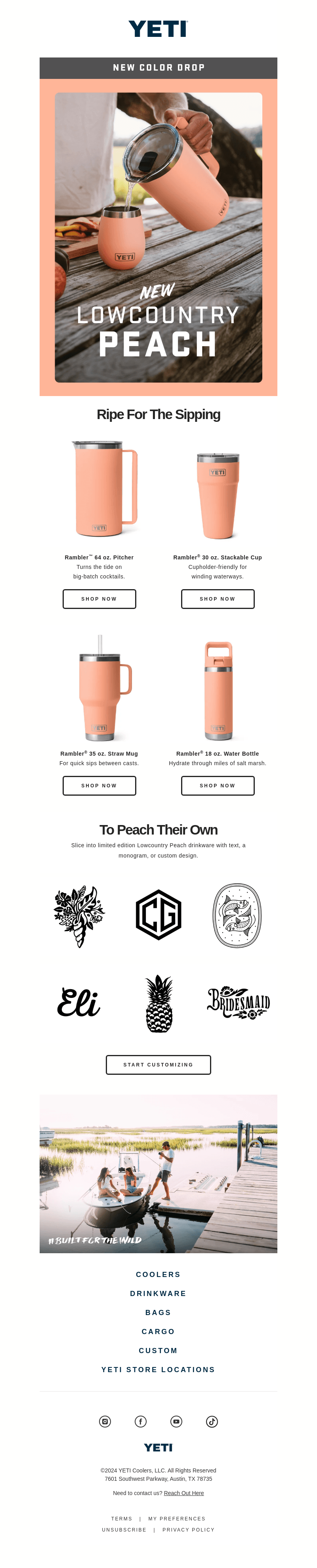 JUST DROPPED: Lowcountry Peach Drinkware