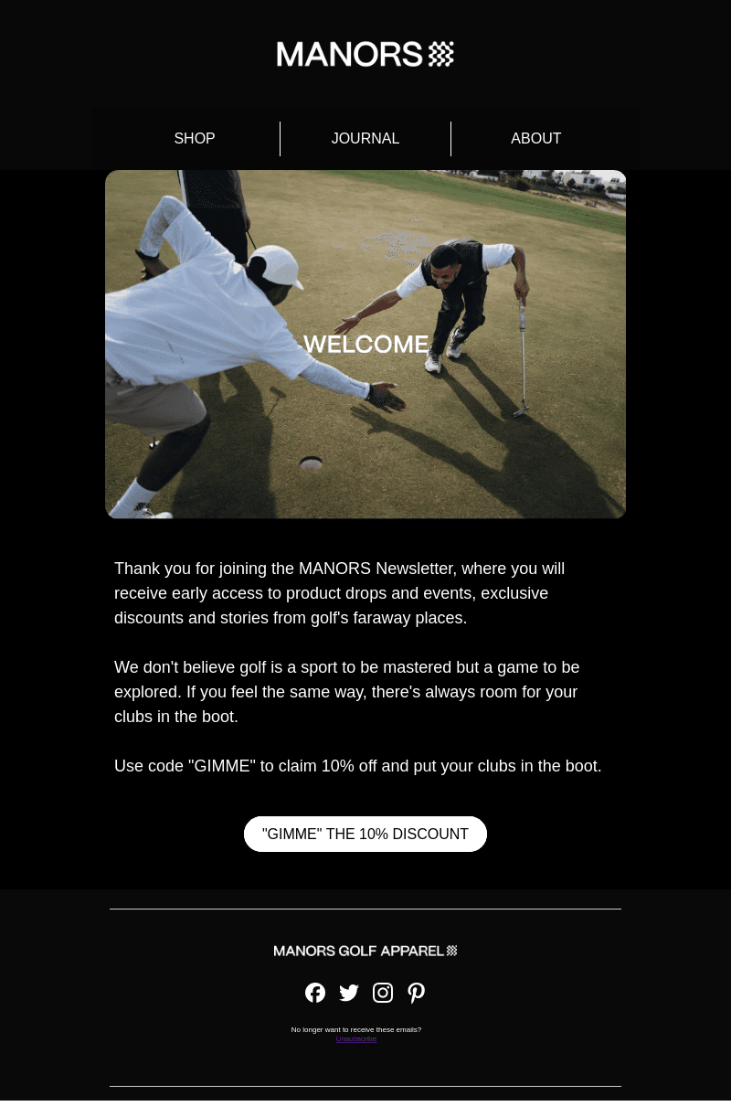 Welcome to MANORS GOLF