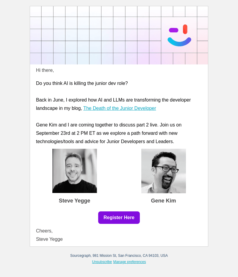 The Death of the Junior Developer - Upcoming Webinar