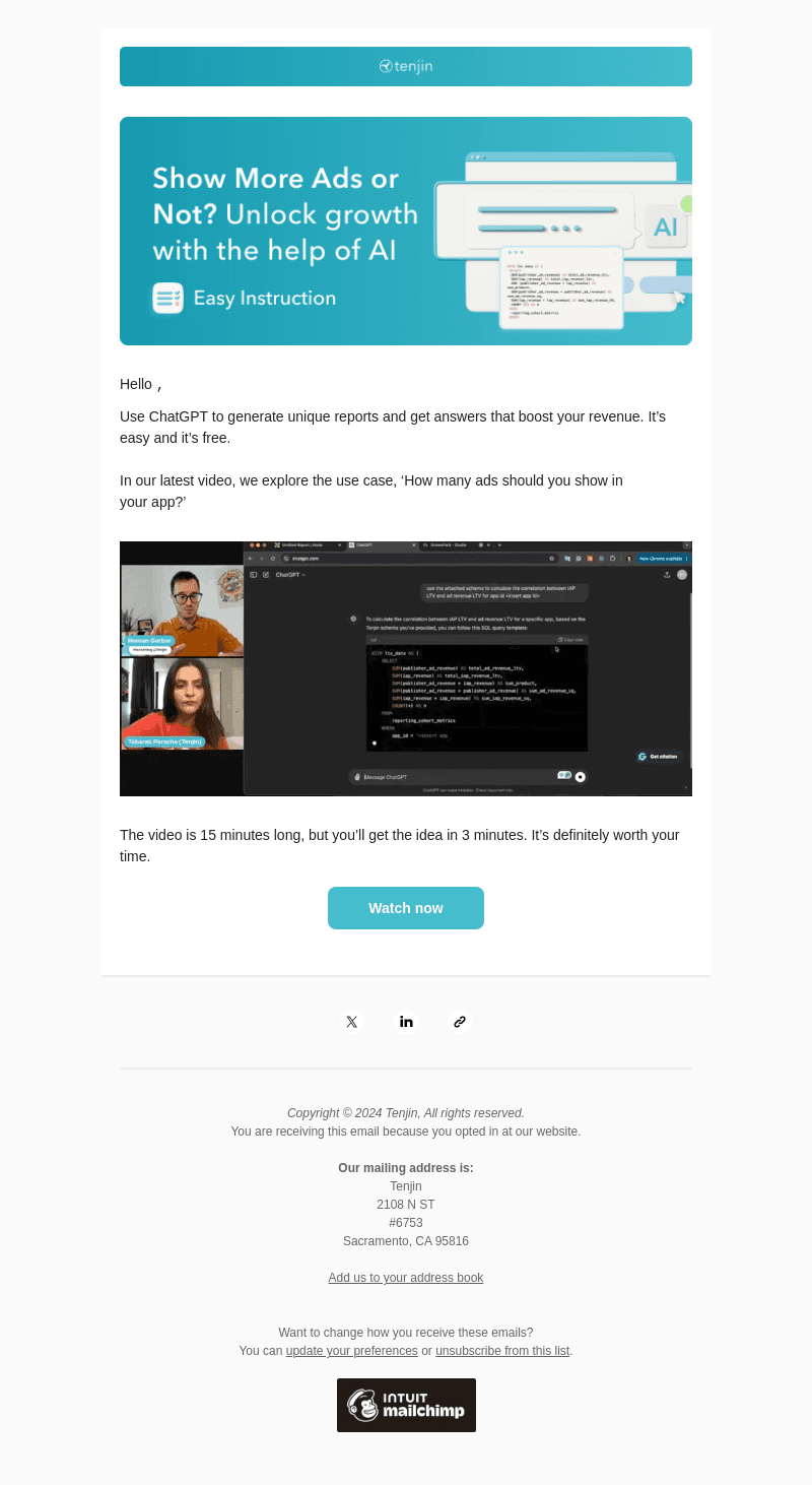 Next-Gen Analytics: ChatGPT 🤝 Tenjin