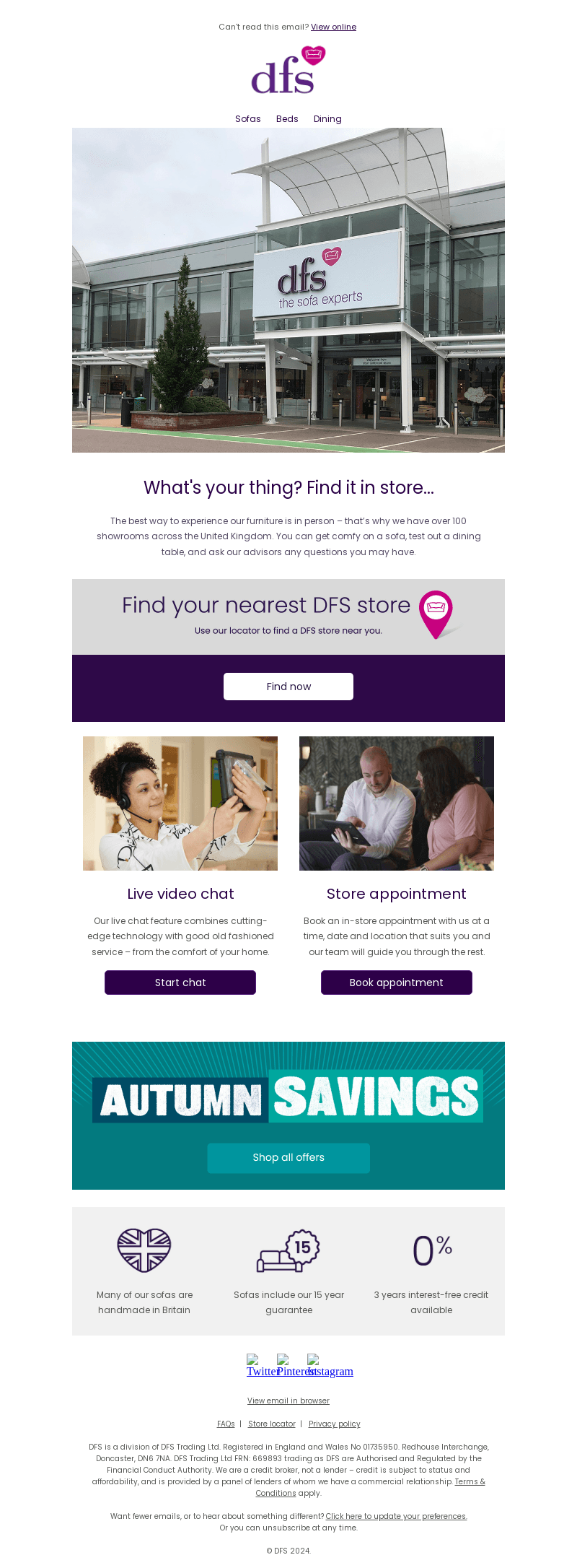Visit your local DFS store
