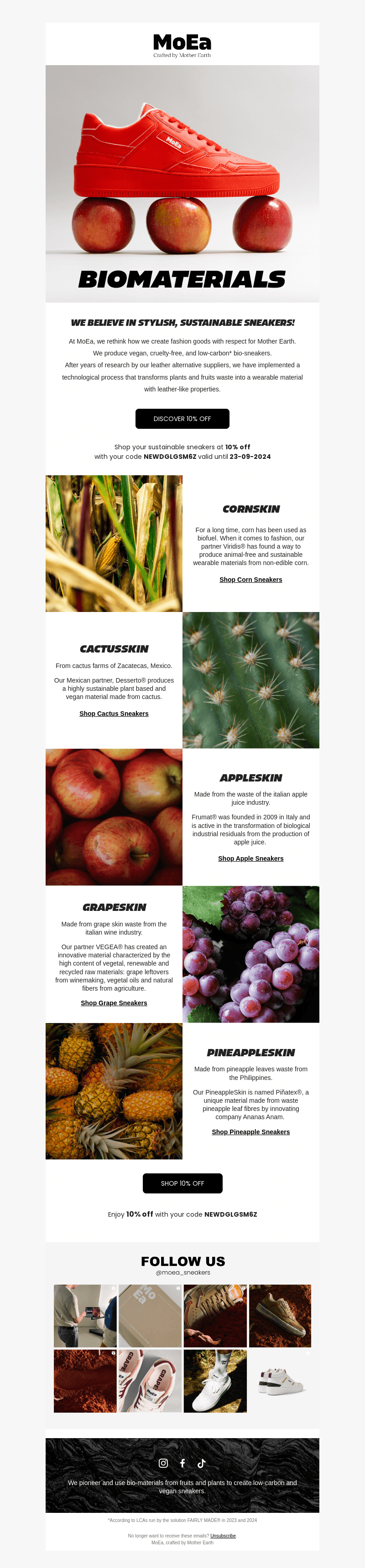Discover our innovative biomaterials 🌽🍇🍎