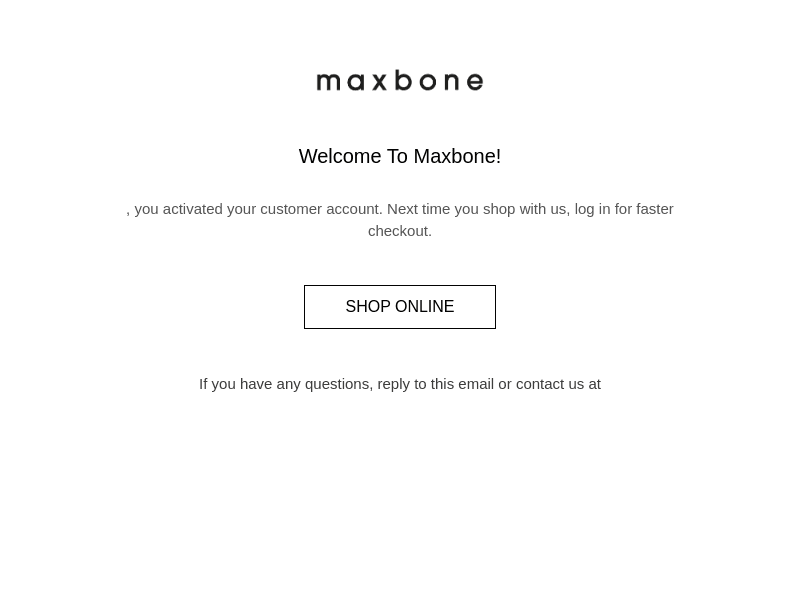 Welcome To maxbone