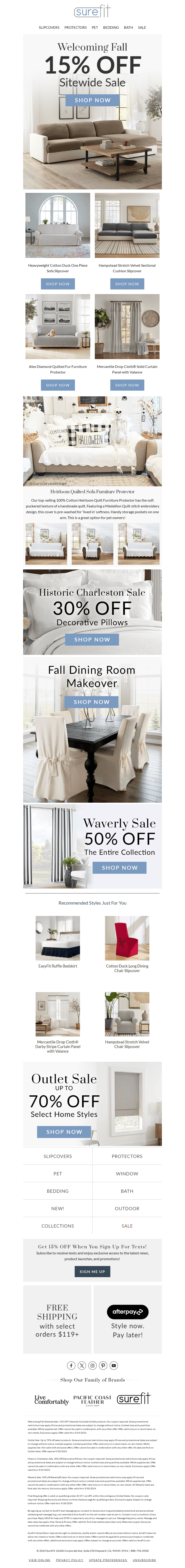 Fall into Savings: 15% OFF Everything Sitewide!