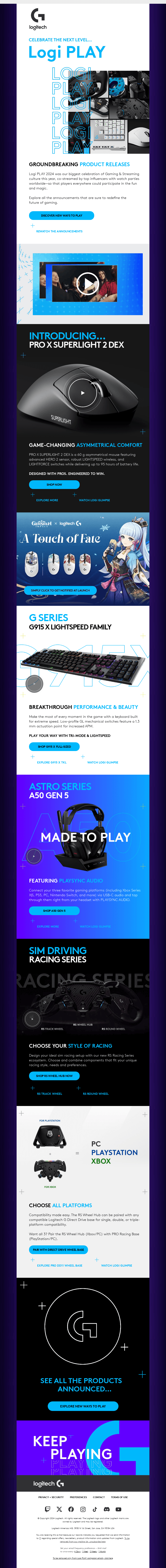 Logitech email from Thu, Sep 19, 2024