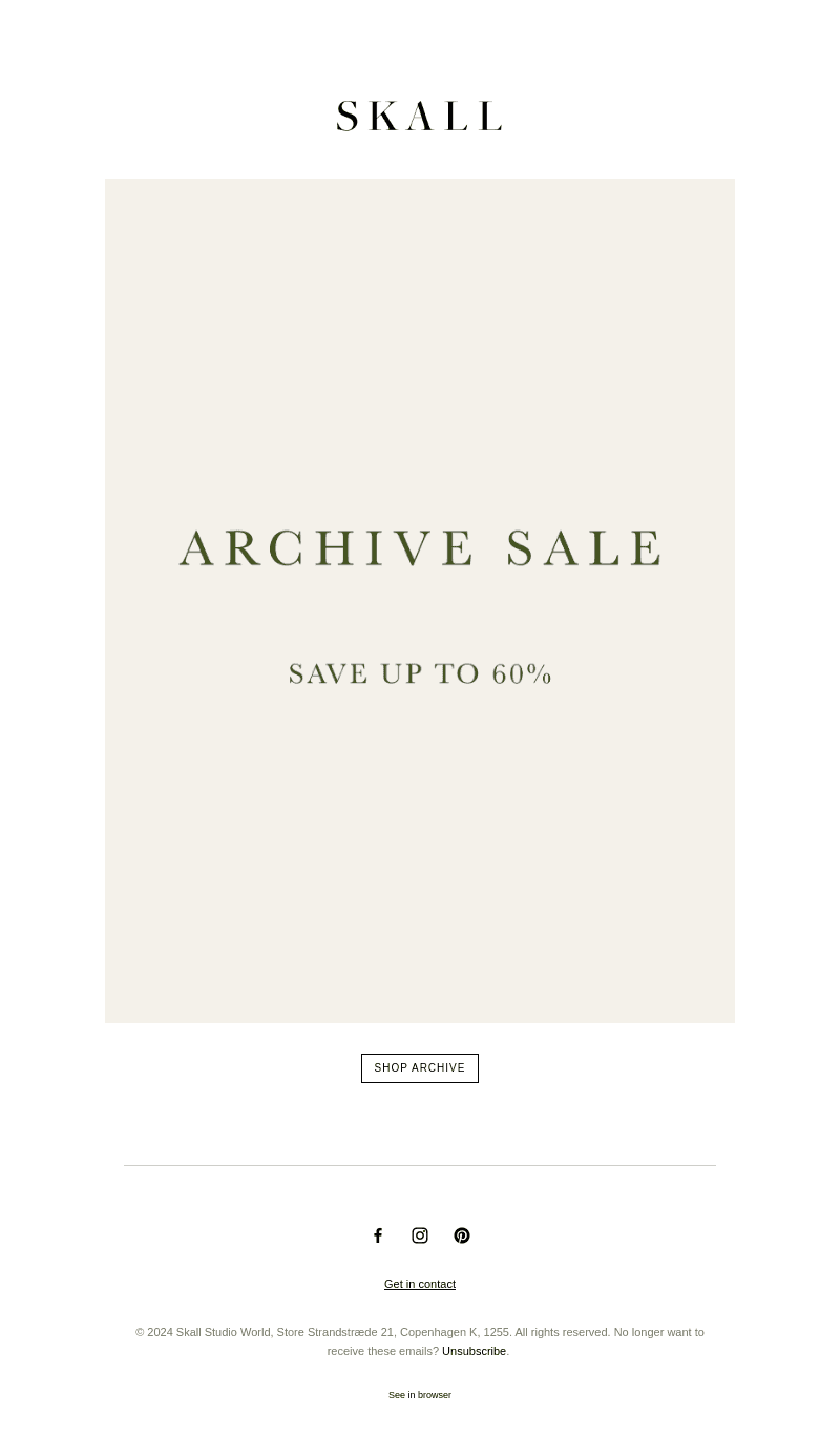 Archive Sale