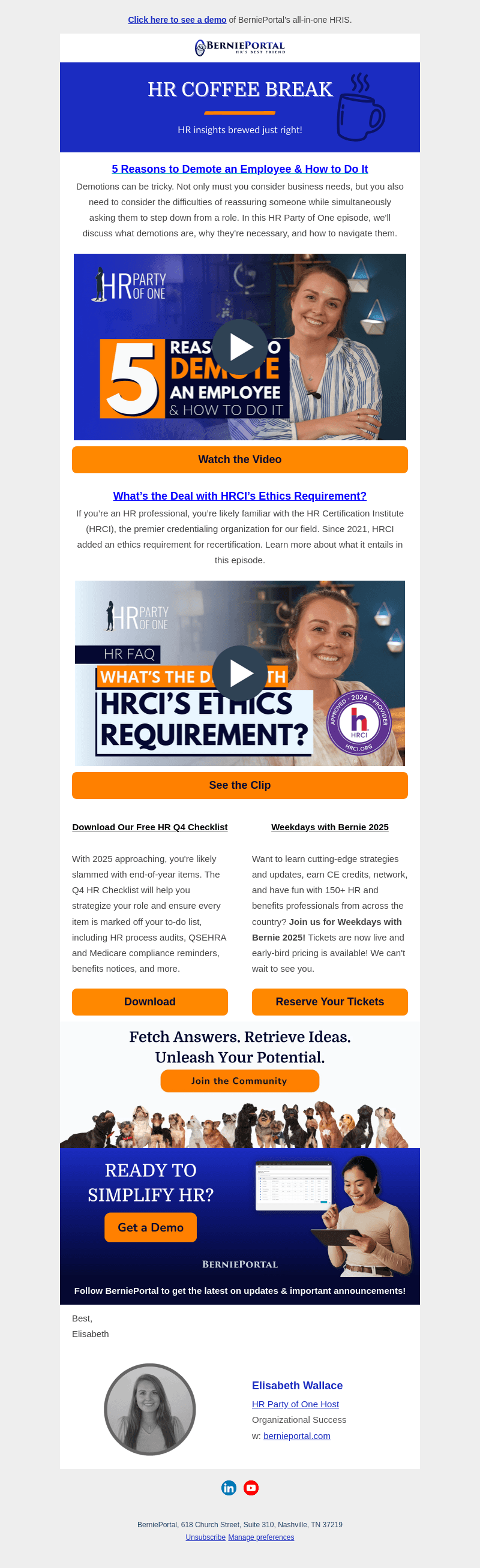 Bernard Health email from Thu, Sep 19, 2024