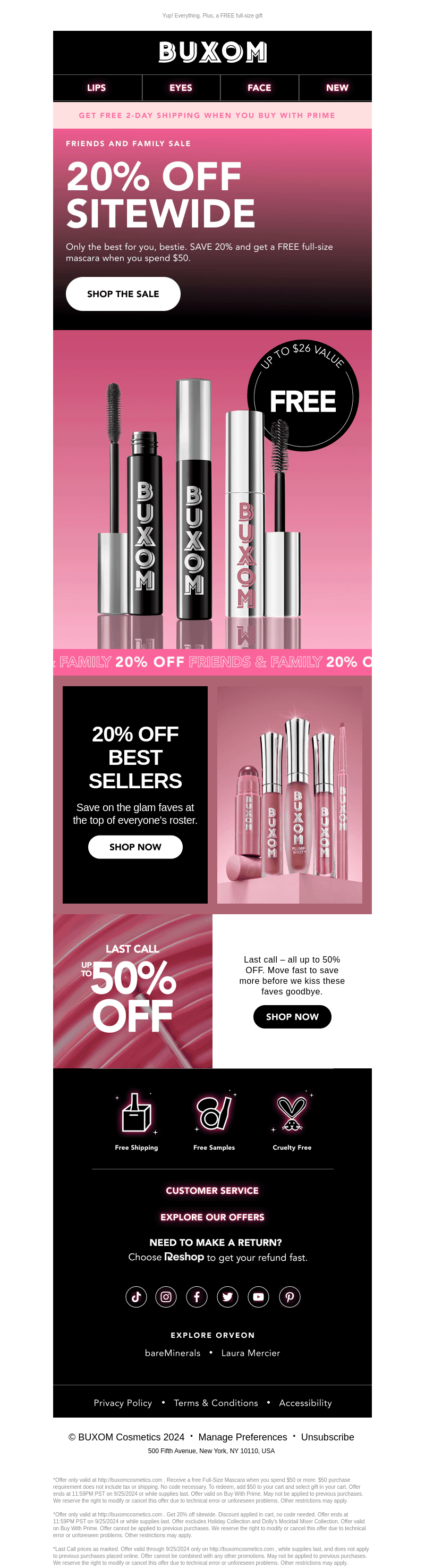 TWENTY PERCENT OFF EVERYTHING 😱