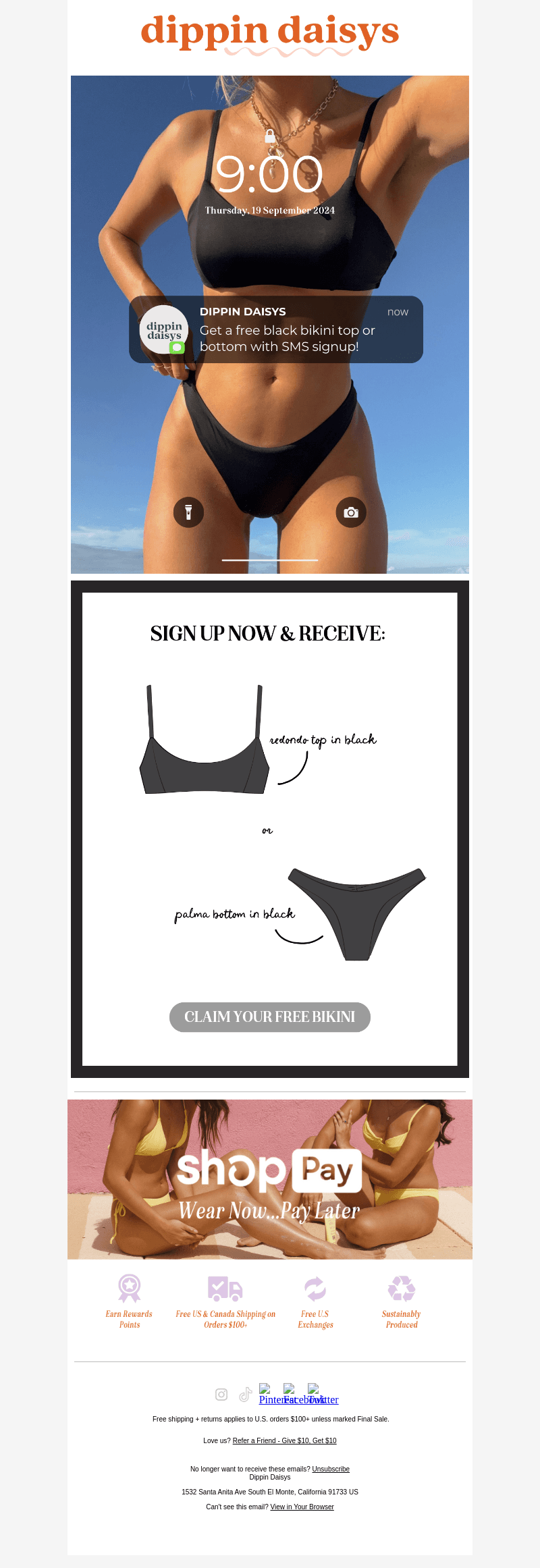 GET A FREE BIKINI 😍👙