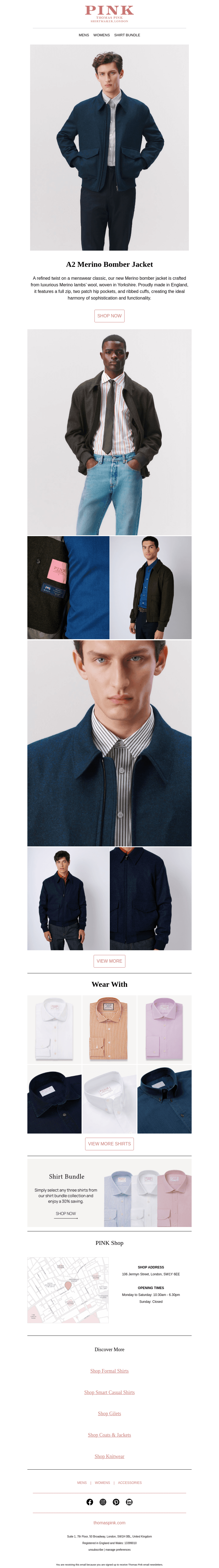 New In | A2 Merino Bomber Jacket