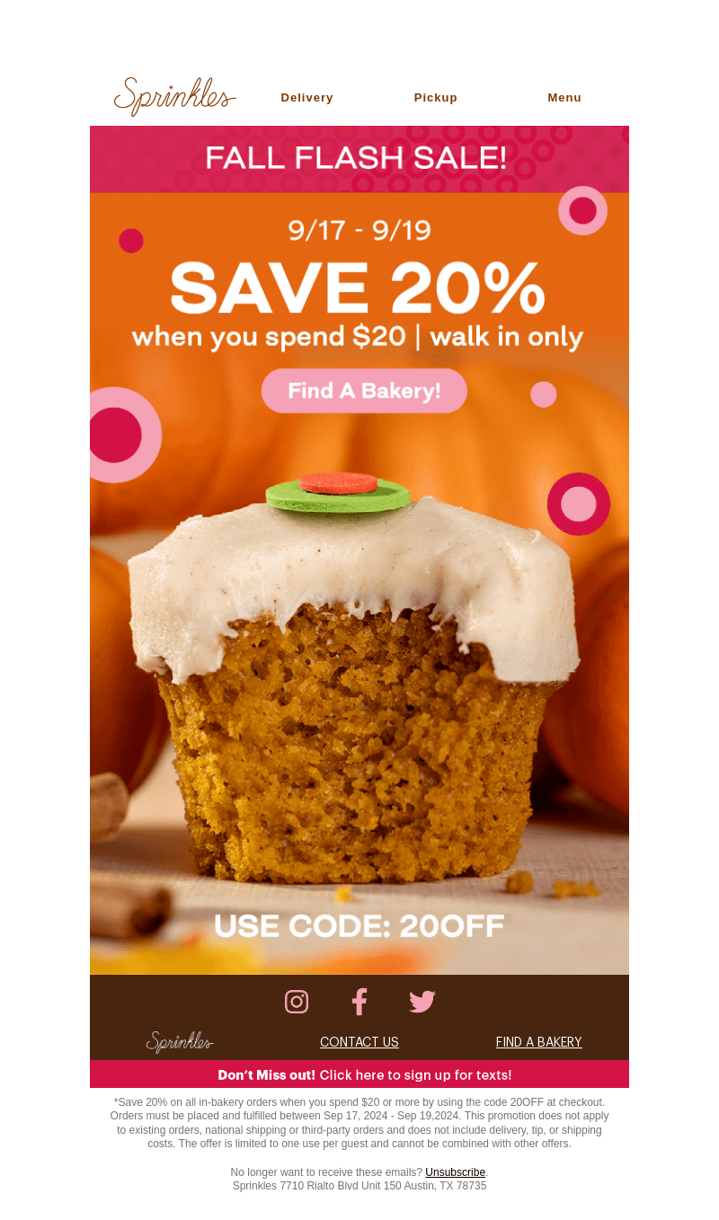 🎉 Last Day to SAVE 20% in-bakery!