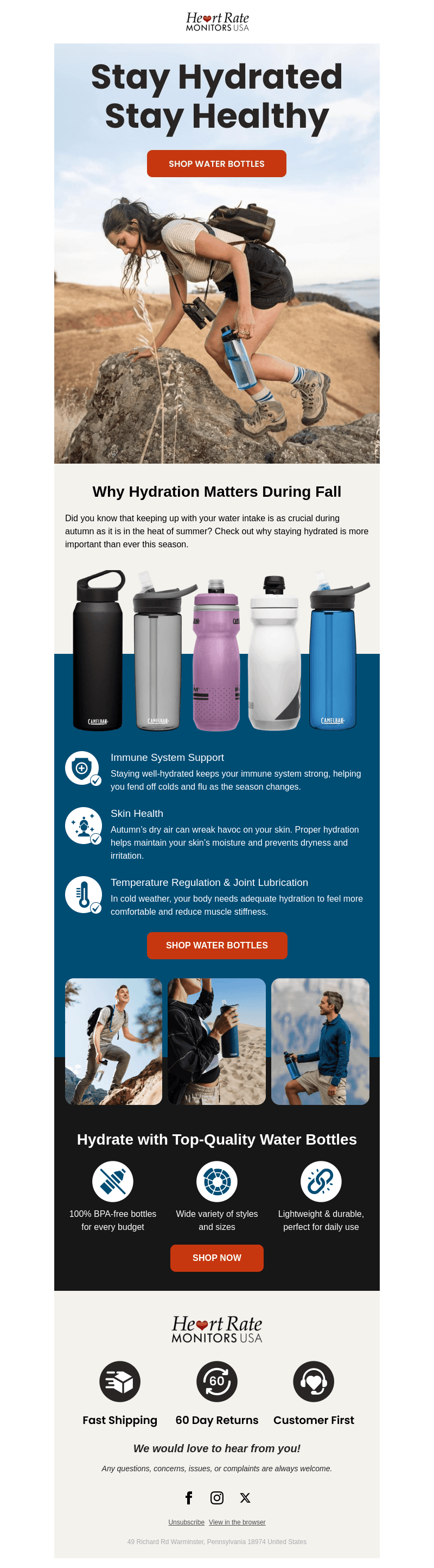 Why Hydration Matters in Fall